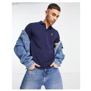 Luke 1977 Williams NWT Navy Pique Cotton Polo Shirt, Size 2XLarge